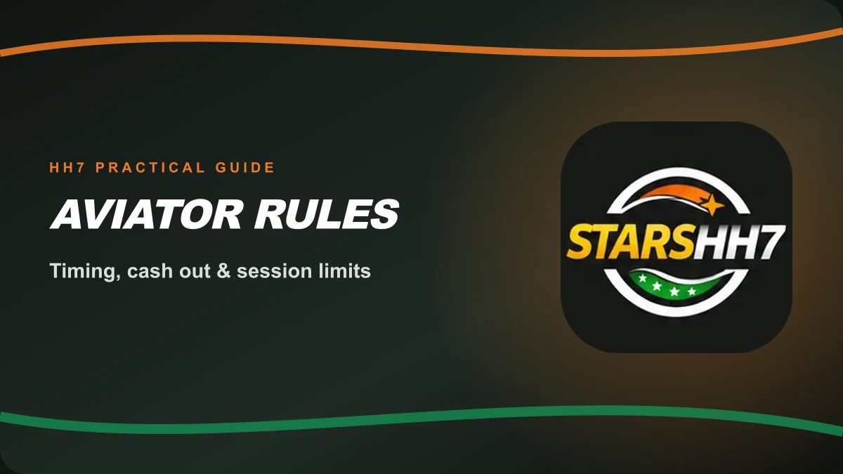 HH7 Aviator rules, timing and cash-out guide